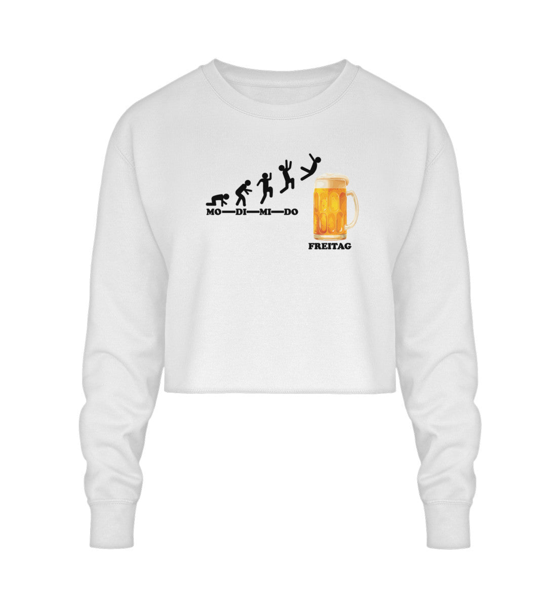 Endlich Freitag - Bier - Crop Sweatshirt