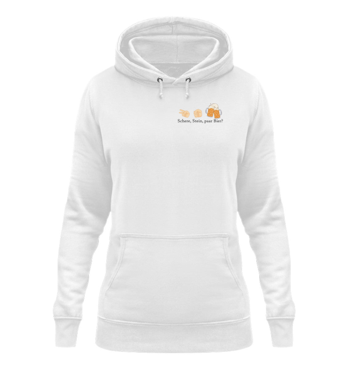 Schere, Stein, paar Bier? - Damen Hoodie