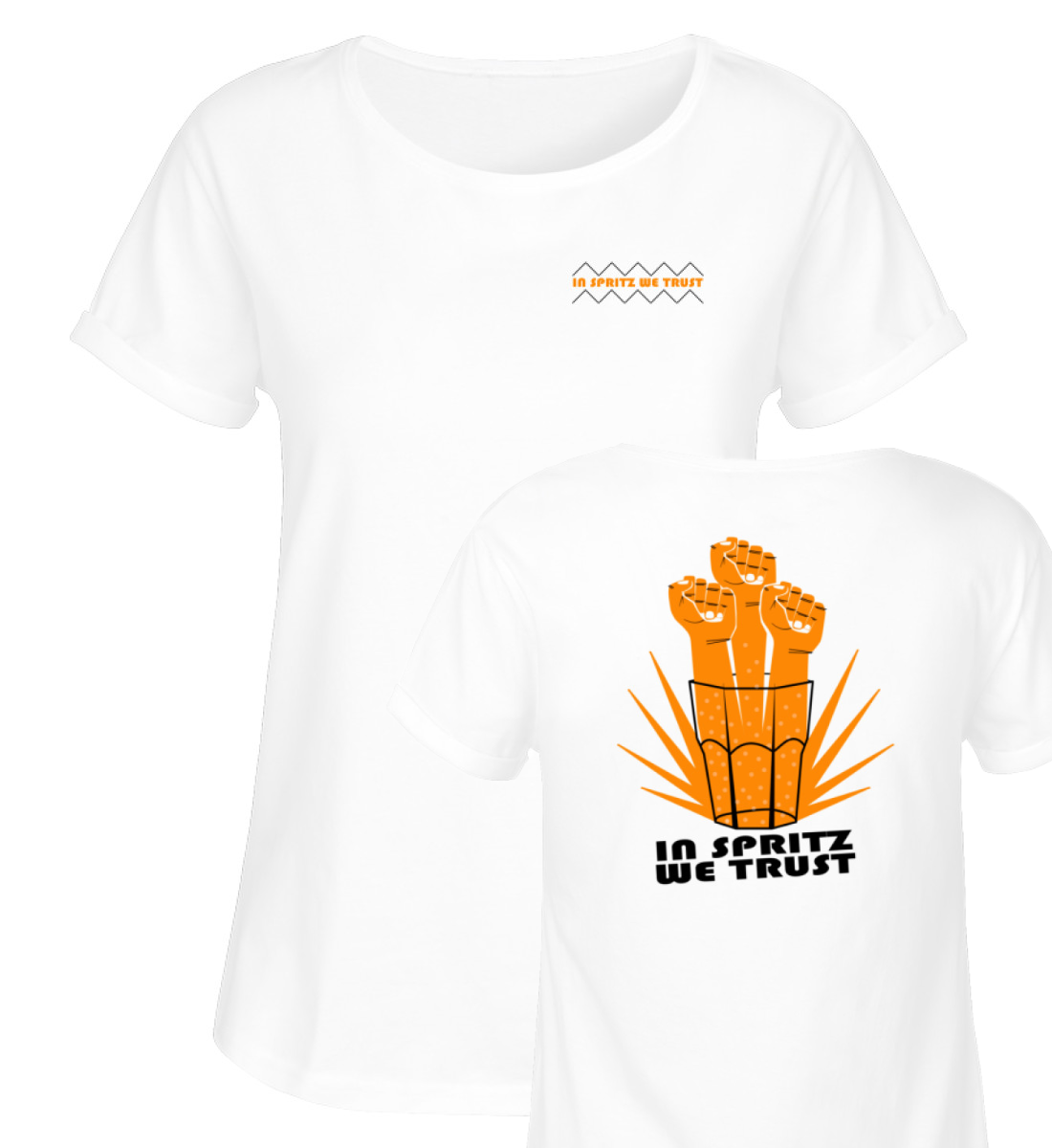 In Spritz we trust - Damen RollUp Shirt