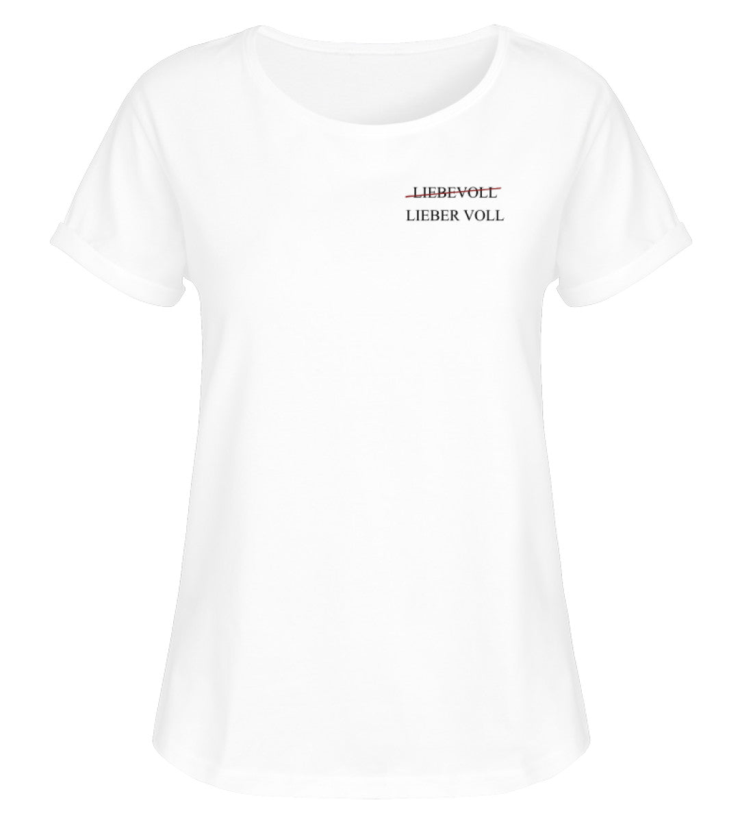 Liebevoll - Damen RollUp Shirt