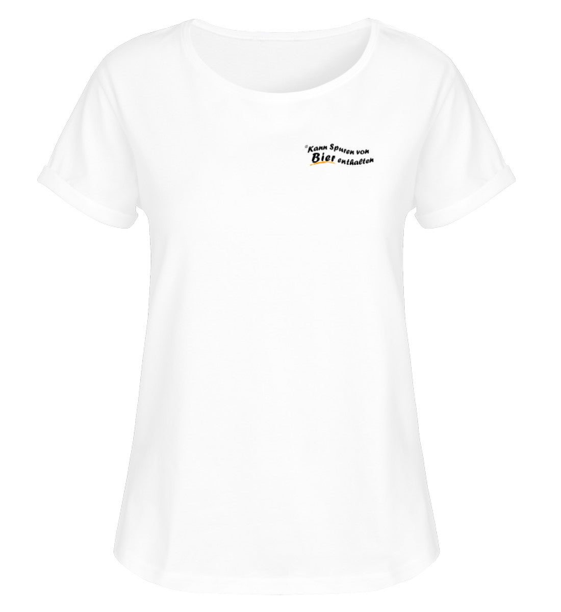 Kann Spuren von Bier enthalten - Damen RollUp Shirt