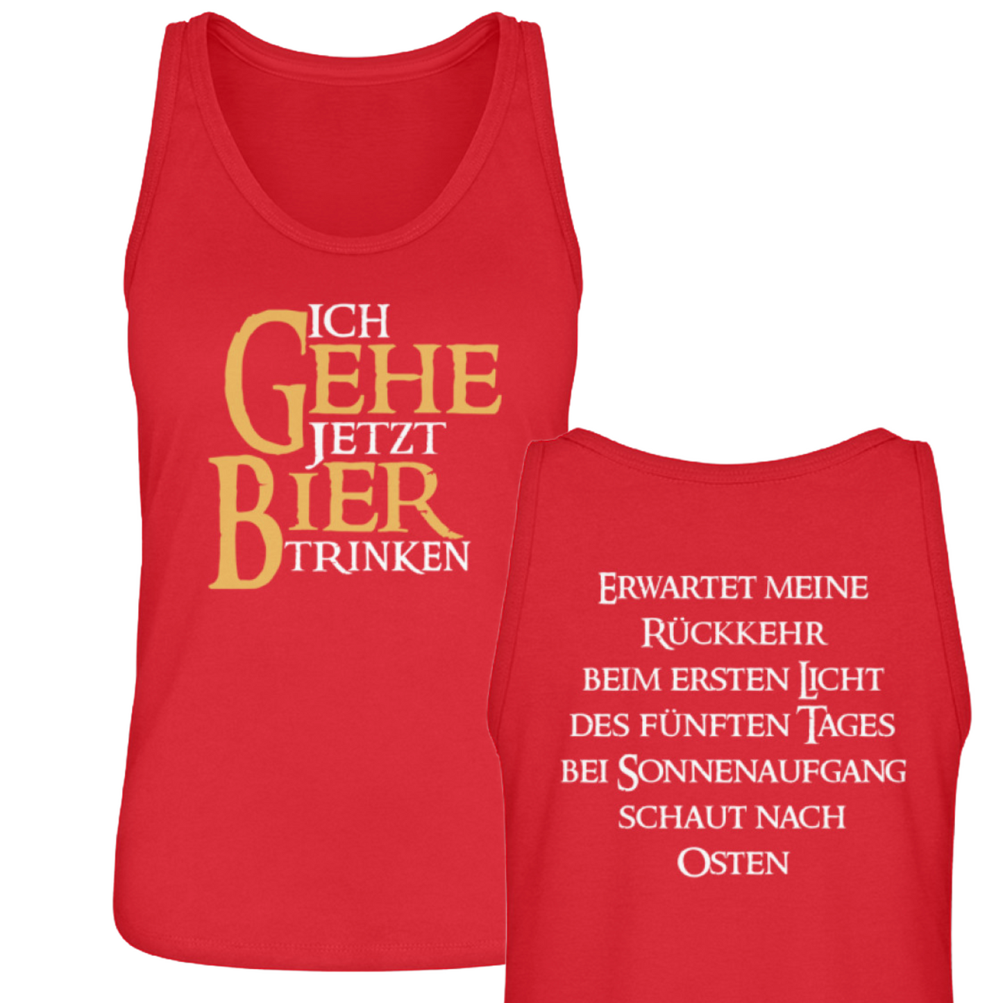 Ich gehe jetzt Bier trinken - Damen Tanktop 🌱