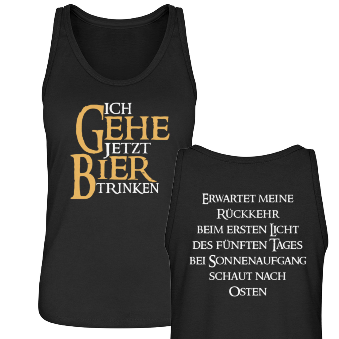 Ich gehe jetzt Bier trinken - Damen Tanktop 🌱