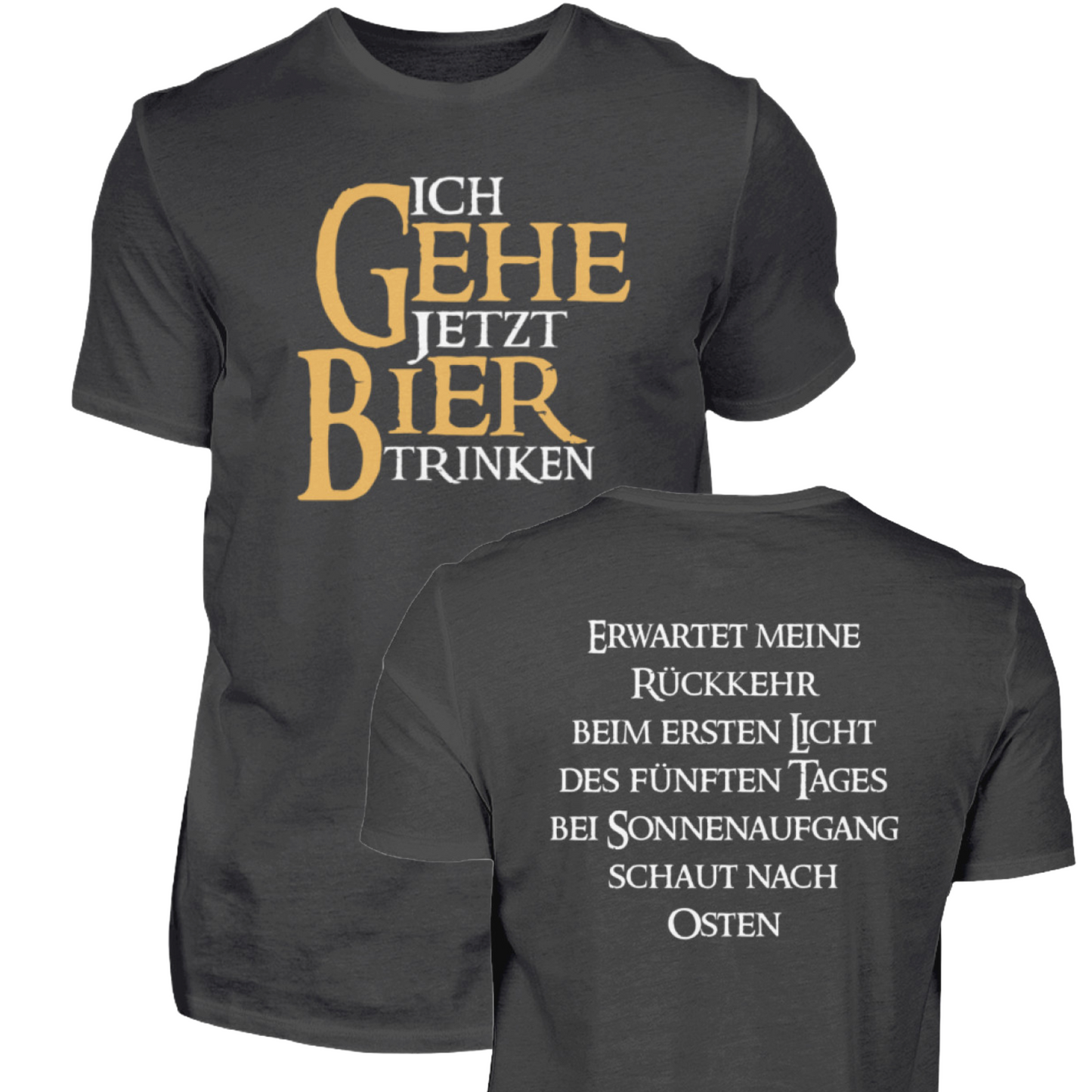 Ich gehe jetzt Bier trinken  - Herren Premiumshirt