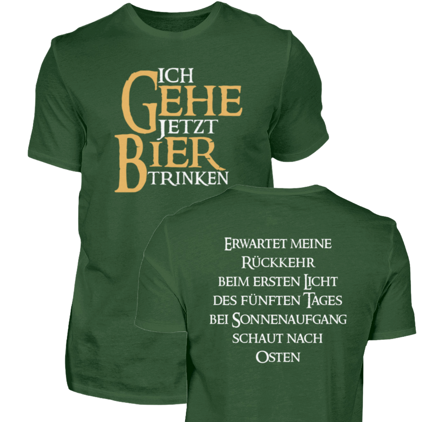 Ich gehe jetzt Bier trinken  - Herren Premiumshirt