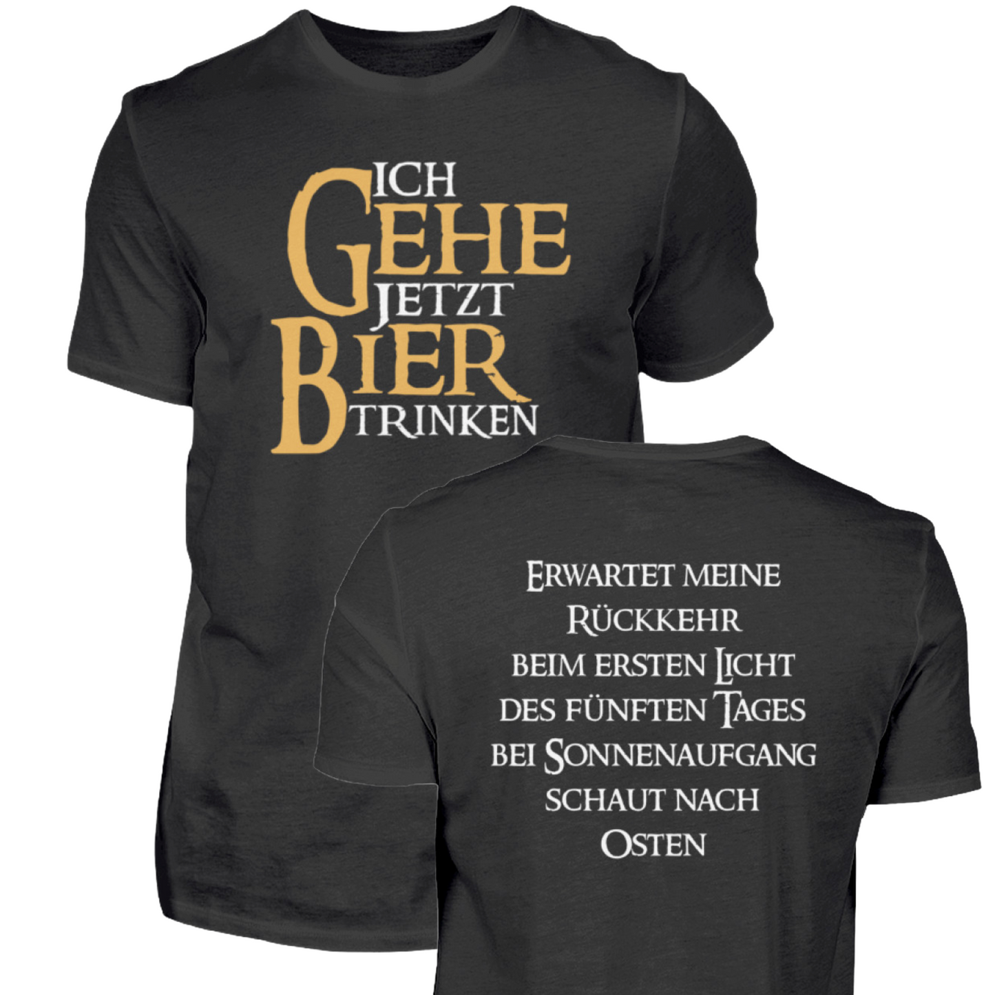 Ich gehe jetzt Bier trinken  - Herren Premiumshirt