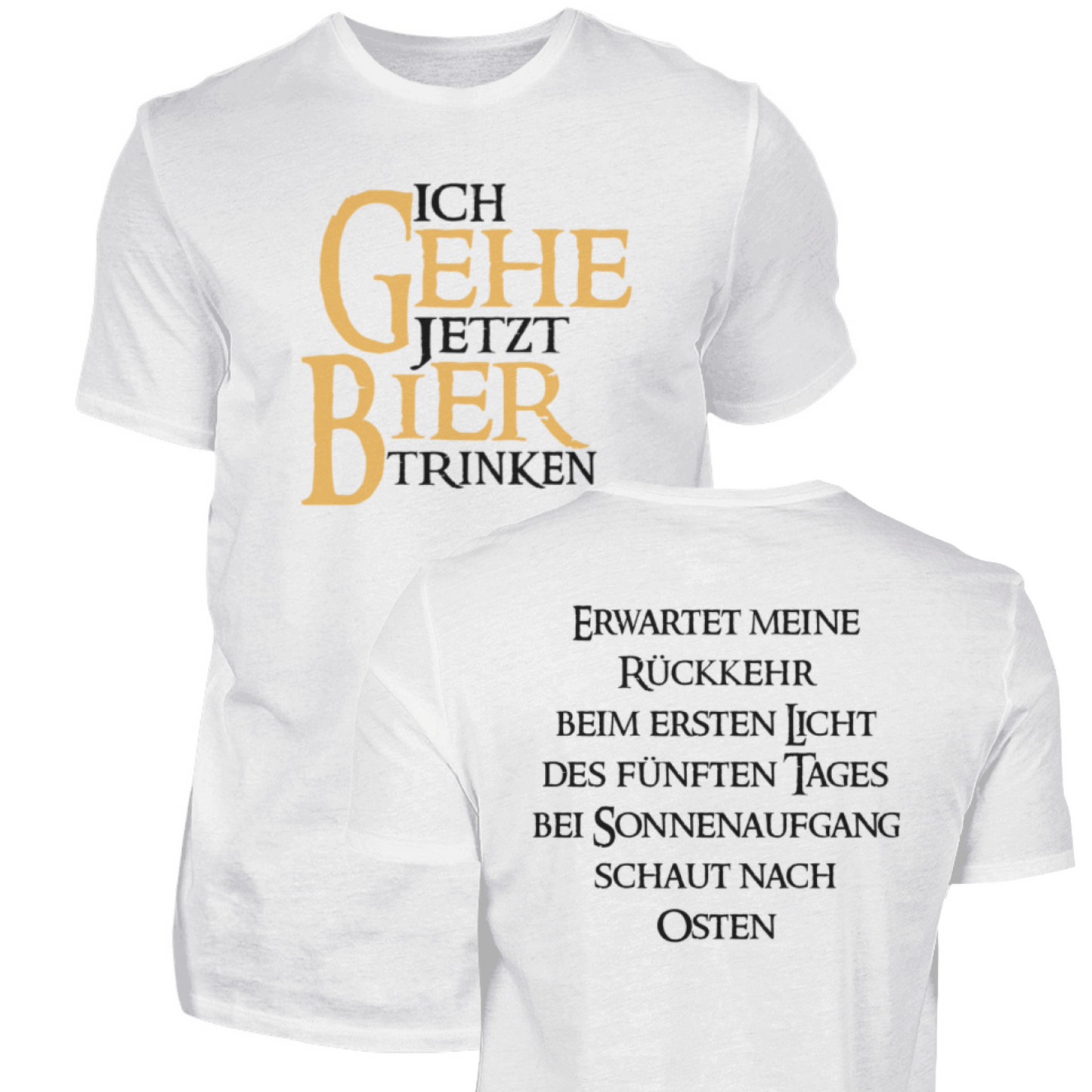 Ich gehe jetzt Bier trinken  - Herren Premiumshirt