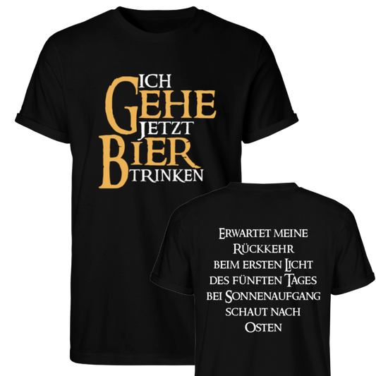 Ich gehe jetzt Bier trinken  - Herren RollUp Shirt