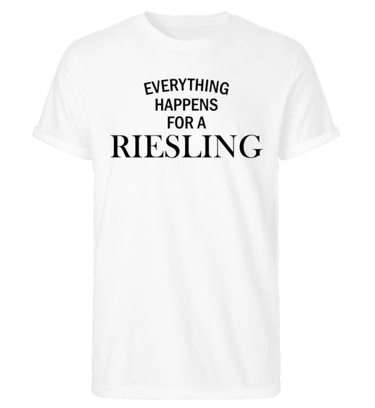 Everything happens for a Riesling  - Herren RollUp Shirt