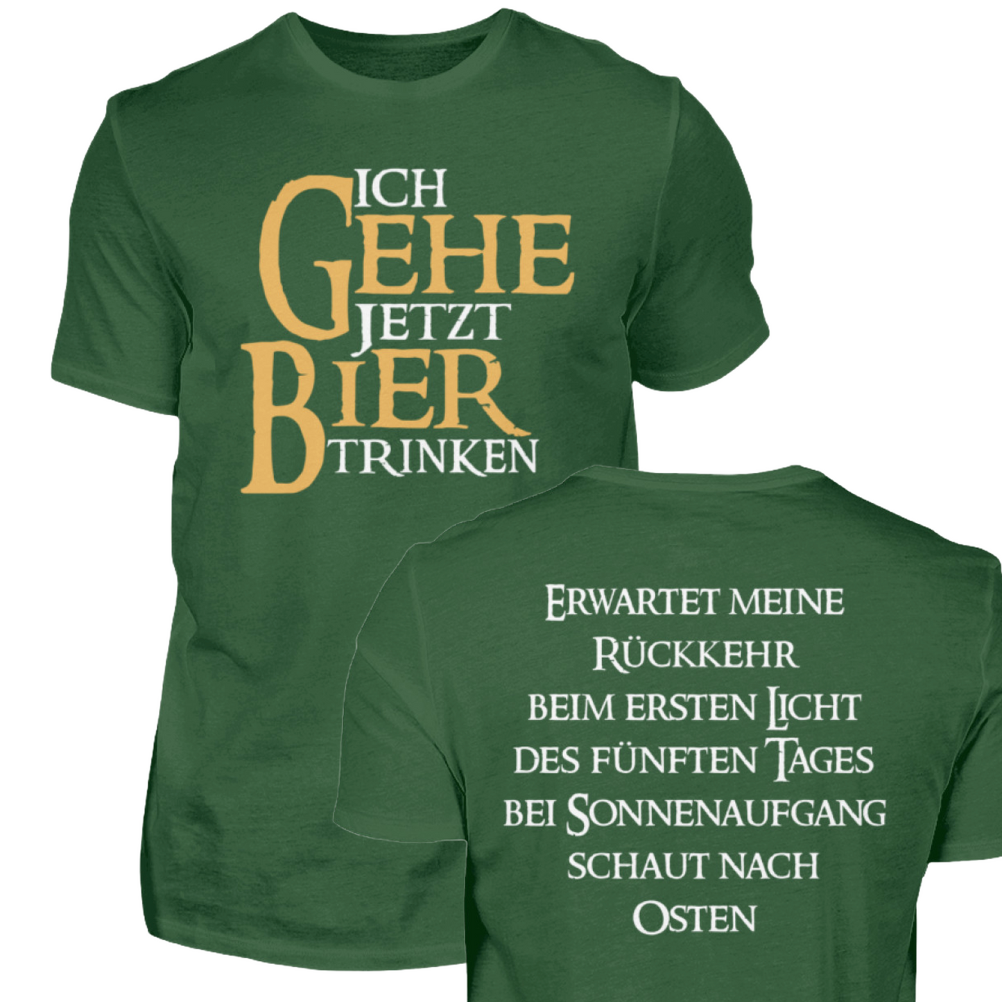 Ich gehe jetzt Bier trinken - T-Shirt