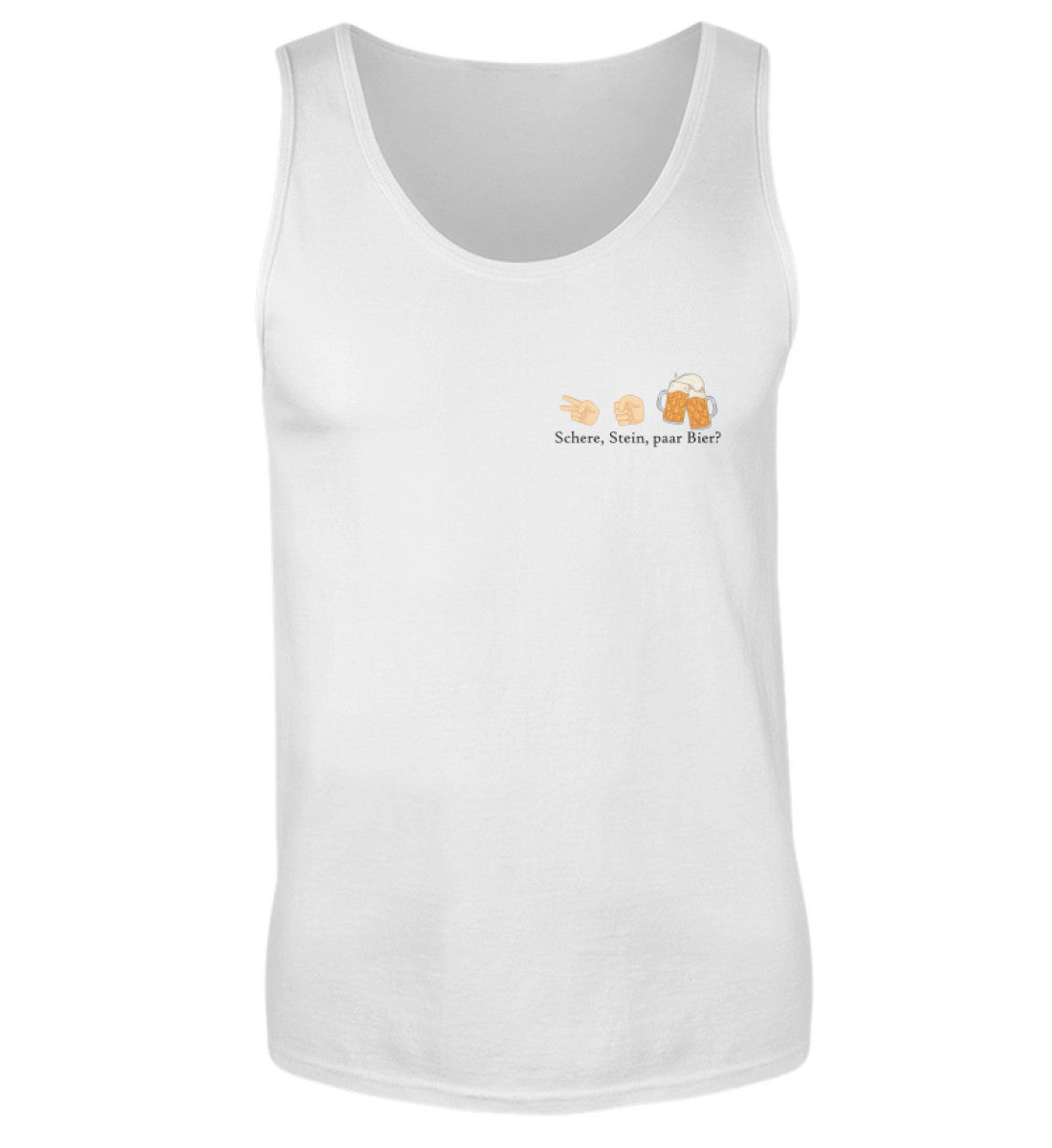 Schere, Stein, paar Bier?  - Herren Tanktop