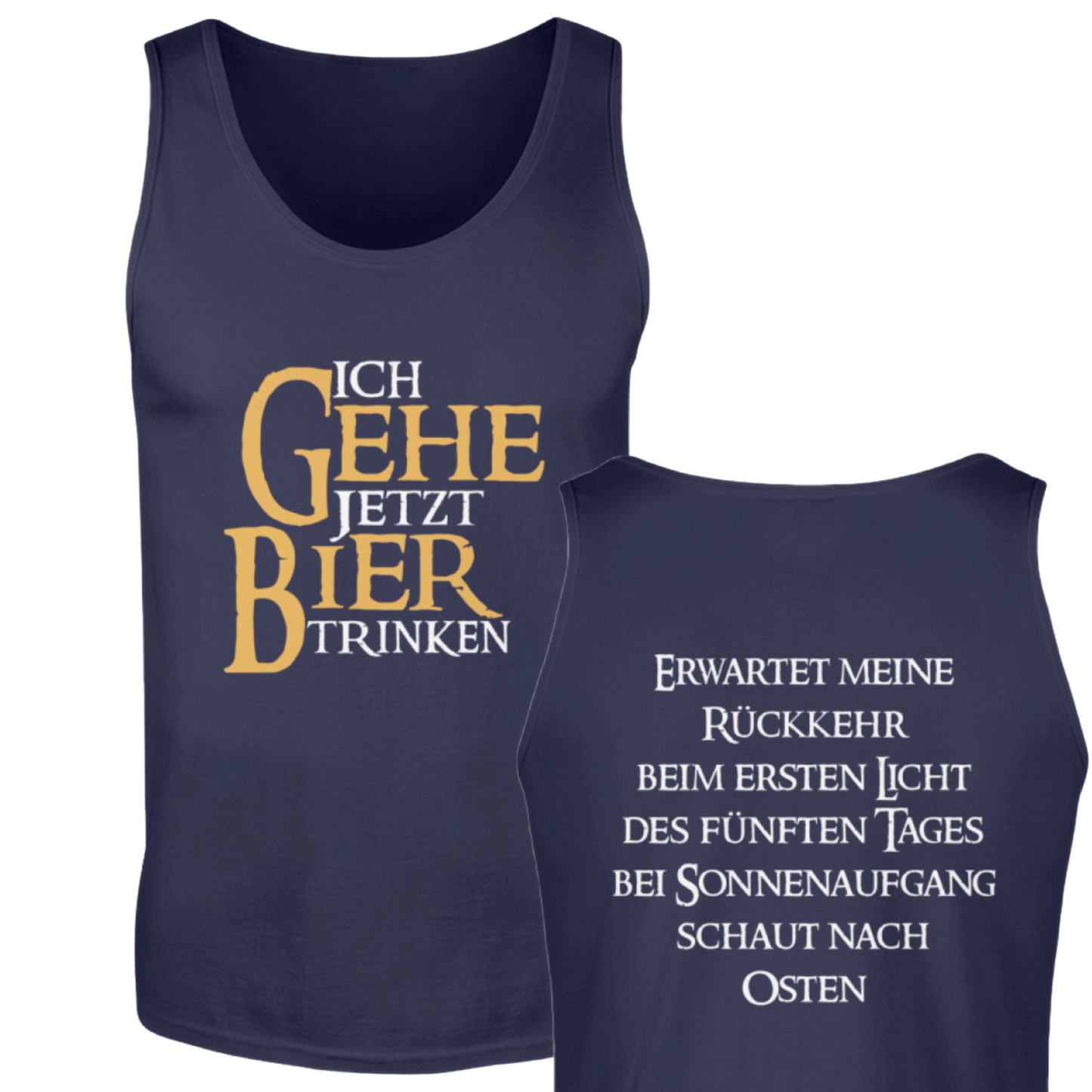 Ich gehe jetzt Bier trinken  - Herren Tanktop