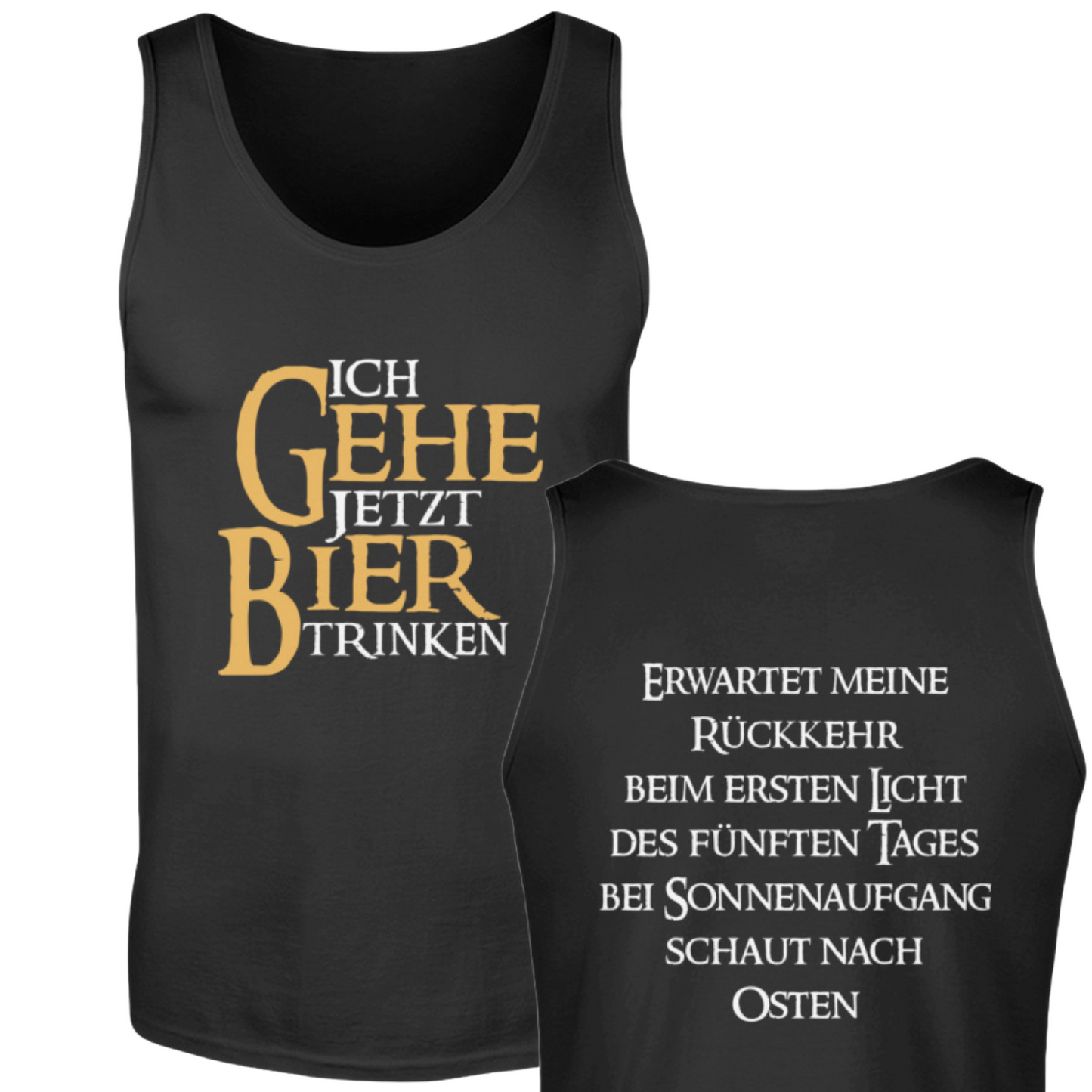 Ich gehe jetzt Bier trinken  - Herren Tanktop