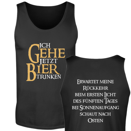 Ich gehe jetzt Bier trinken  - Herren Tanktop