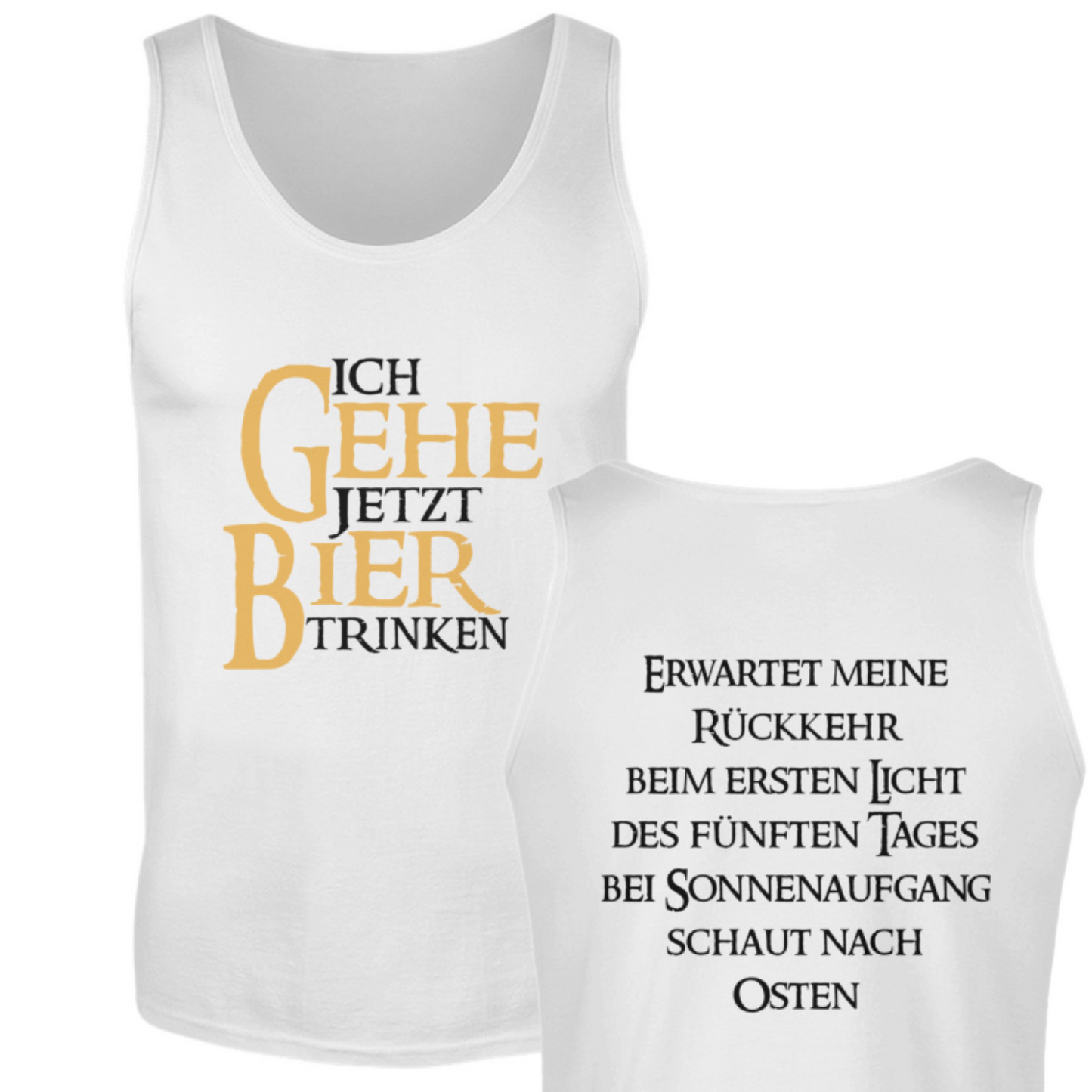 Ich gehe jetzt Bier trinken  - Herren Tanktop