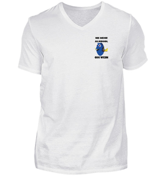 Dori - Nie mehr Alkohol Oh Wein  - Herren V-Neck Shirt