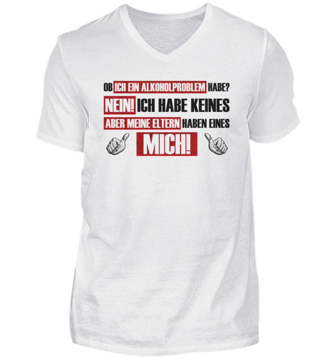 Alkoholproblem - Herren V-Neck Shirt