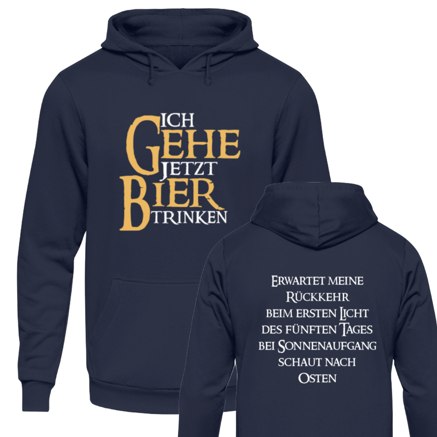 Ich gehe jetzt Bier trinken - Hoodie