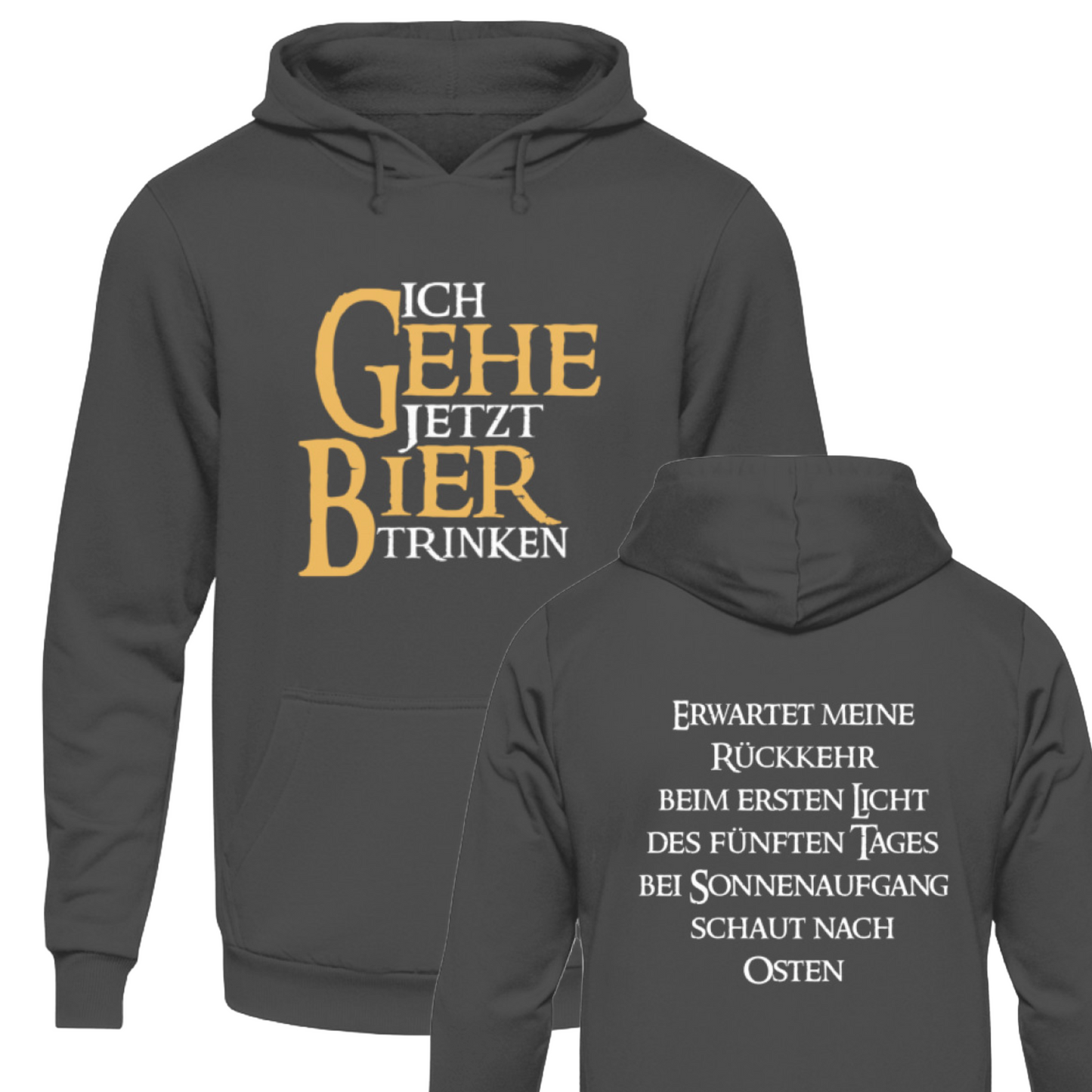 Ich gehe jetzt Bier trinken - Hoodie