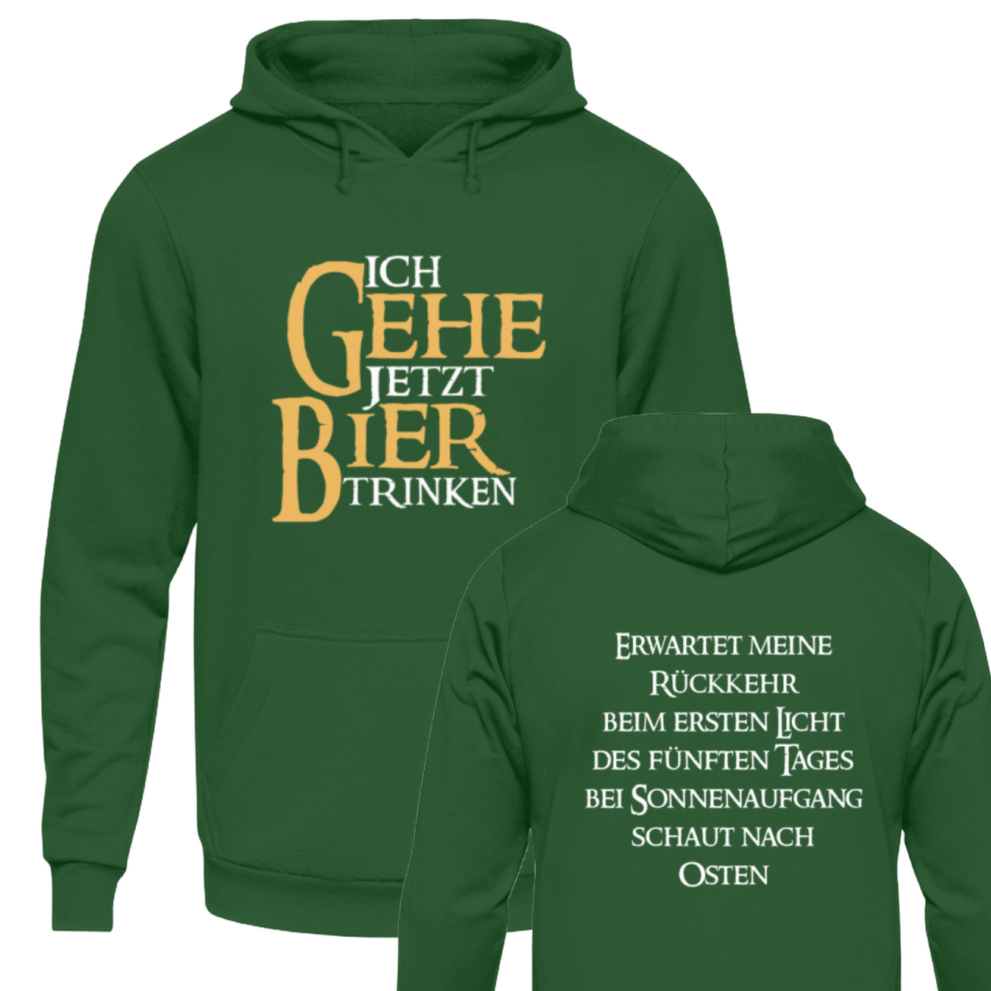 Ich gehe jetzt Bier trinken - Hoodie