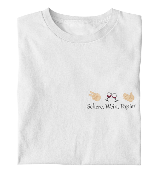 Schere, Wein, Papier - Damenshirt