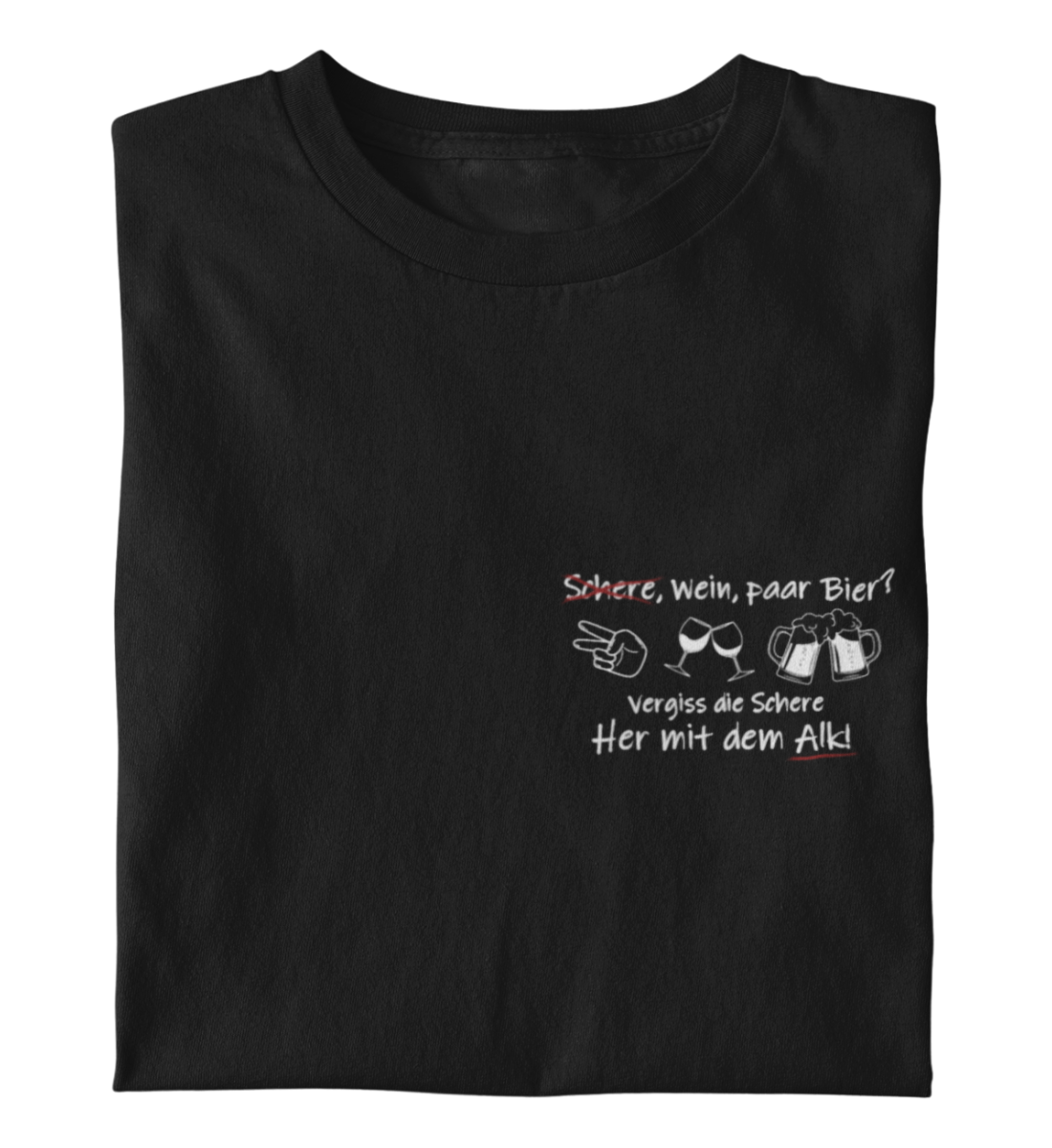 Schere, Wein, paar Bier? - Damenshirt