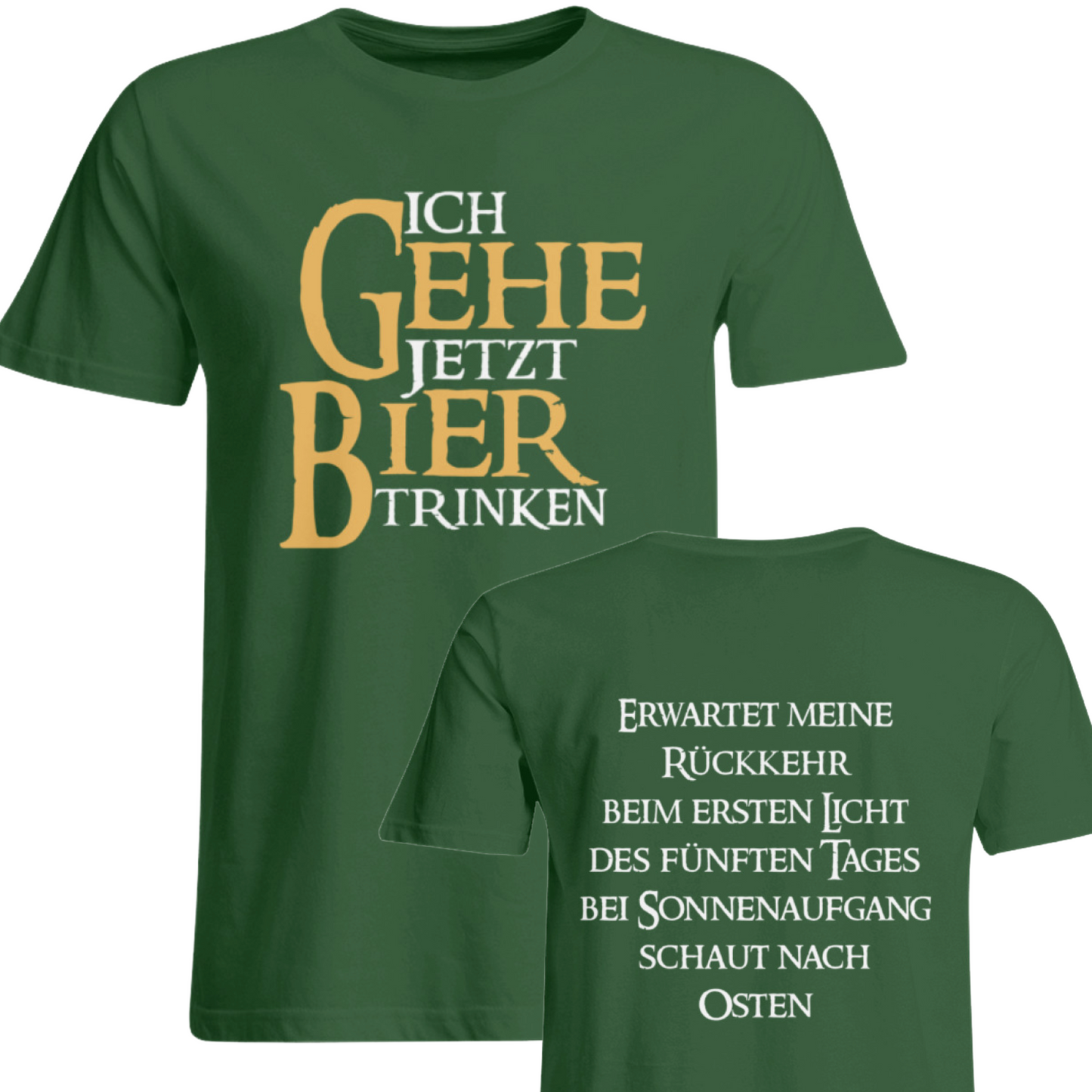 Ich gehe jetzt Bier trinken - Oversized Shirt