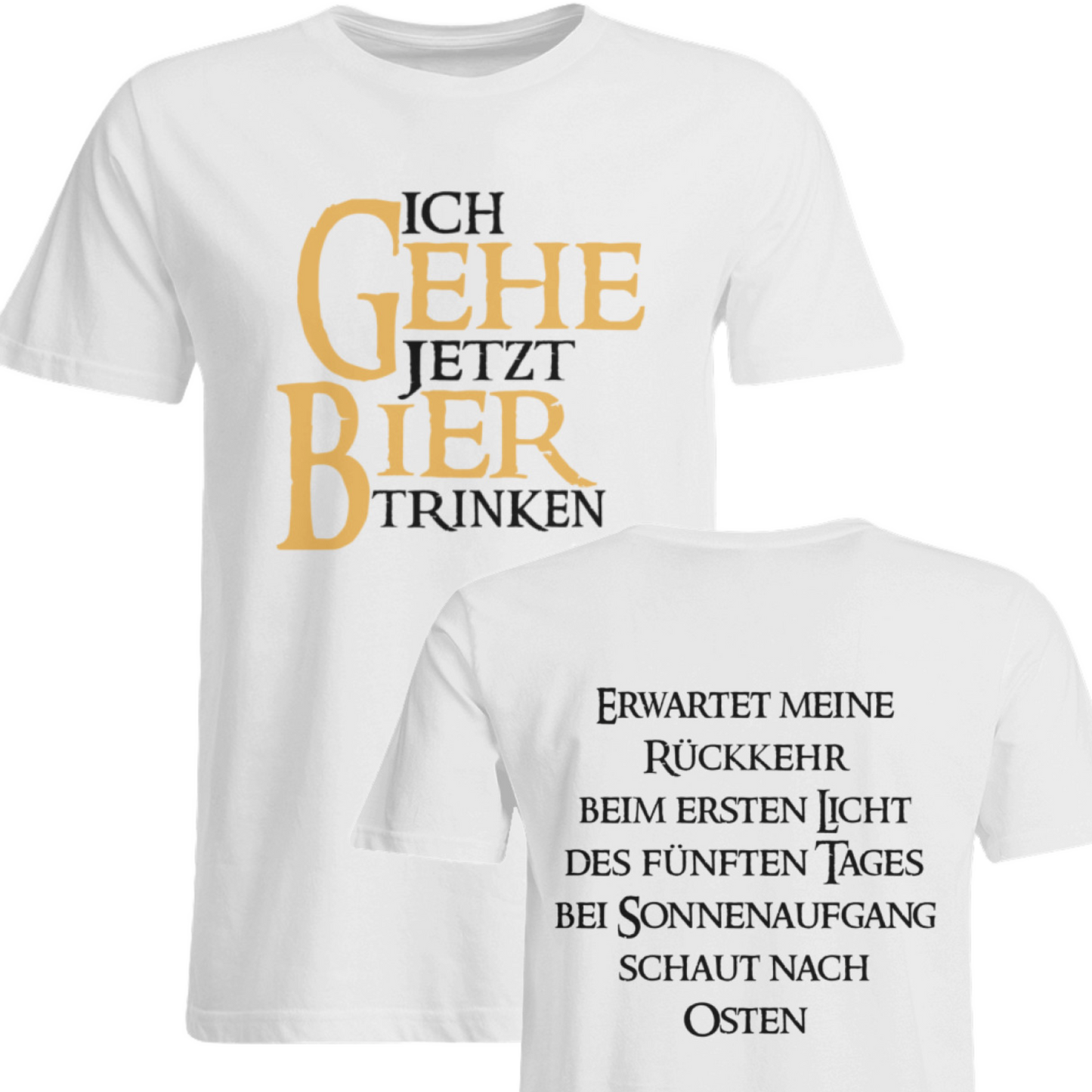 Ich gehe jetzt Bier trinken - Oversized Shirt