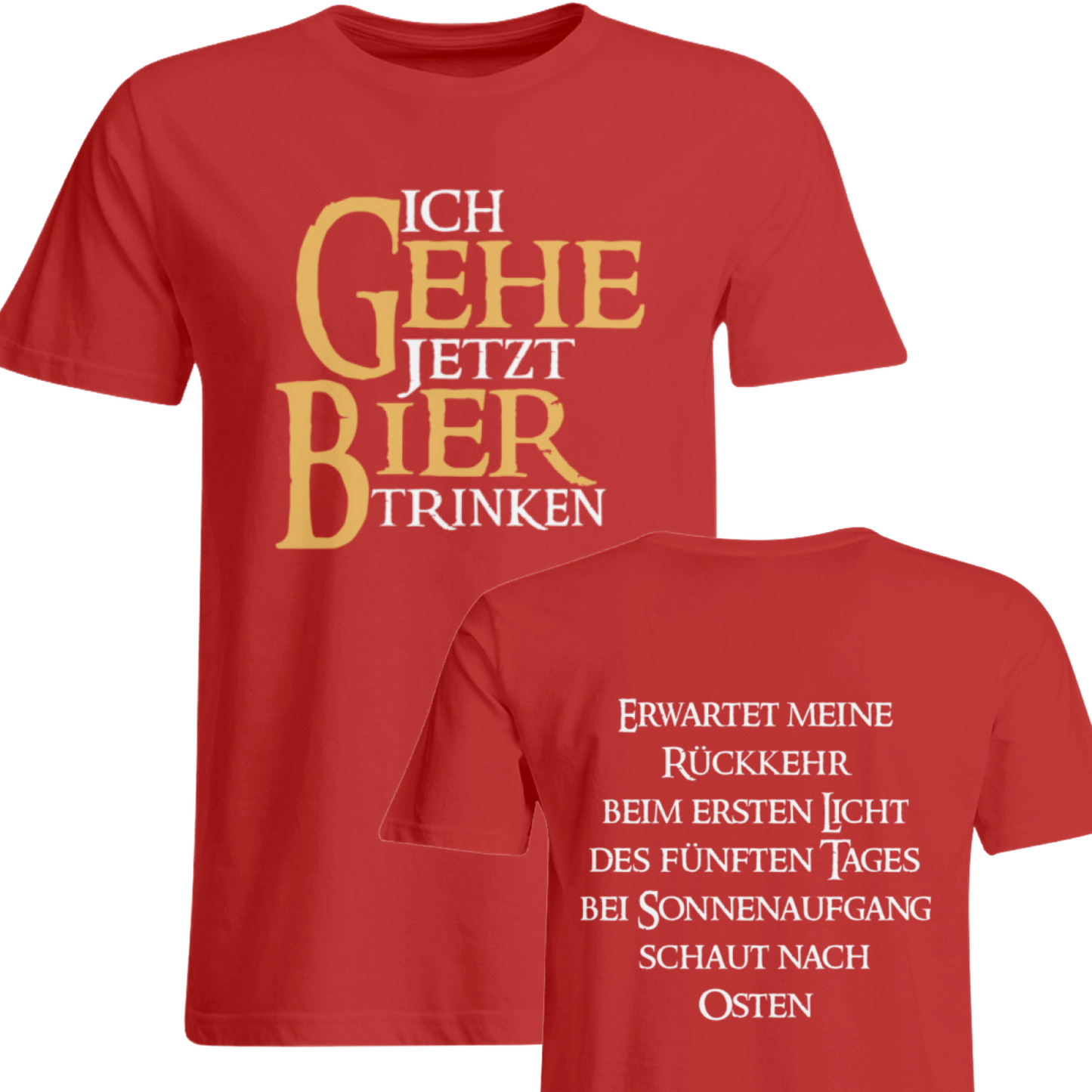 Ich gehe jetzt Bier trinken - Oversized Shirt