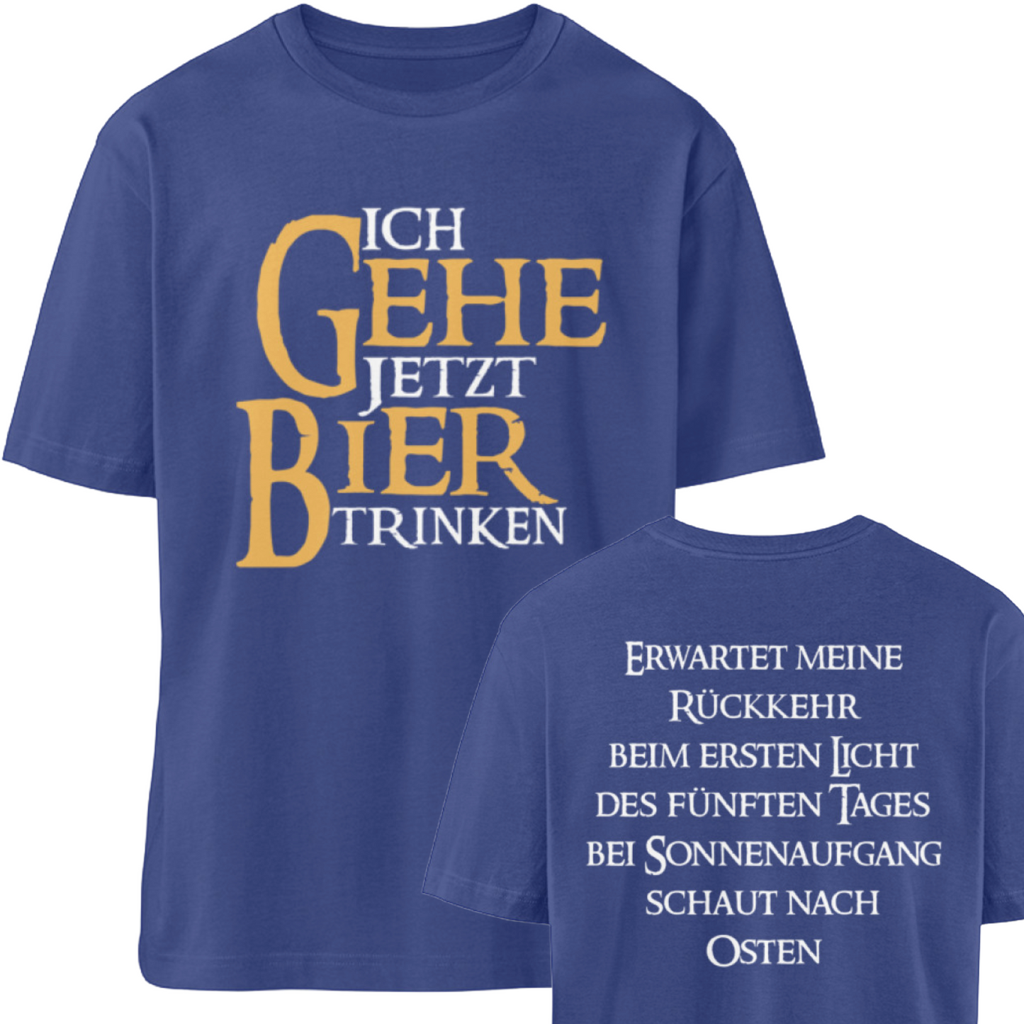 Ich gehe jetzt Bier trinken - Relaxed Shirt 🌱