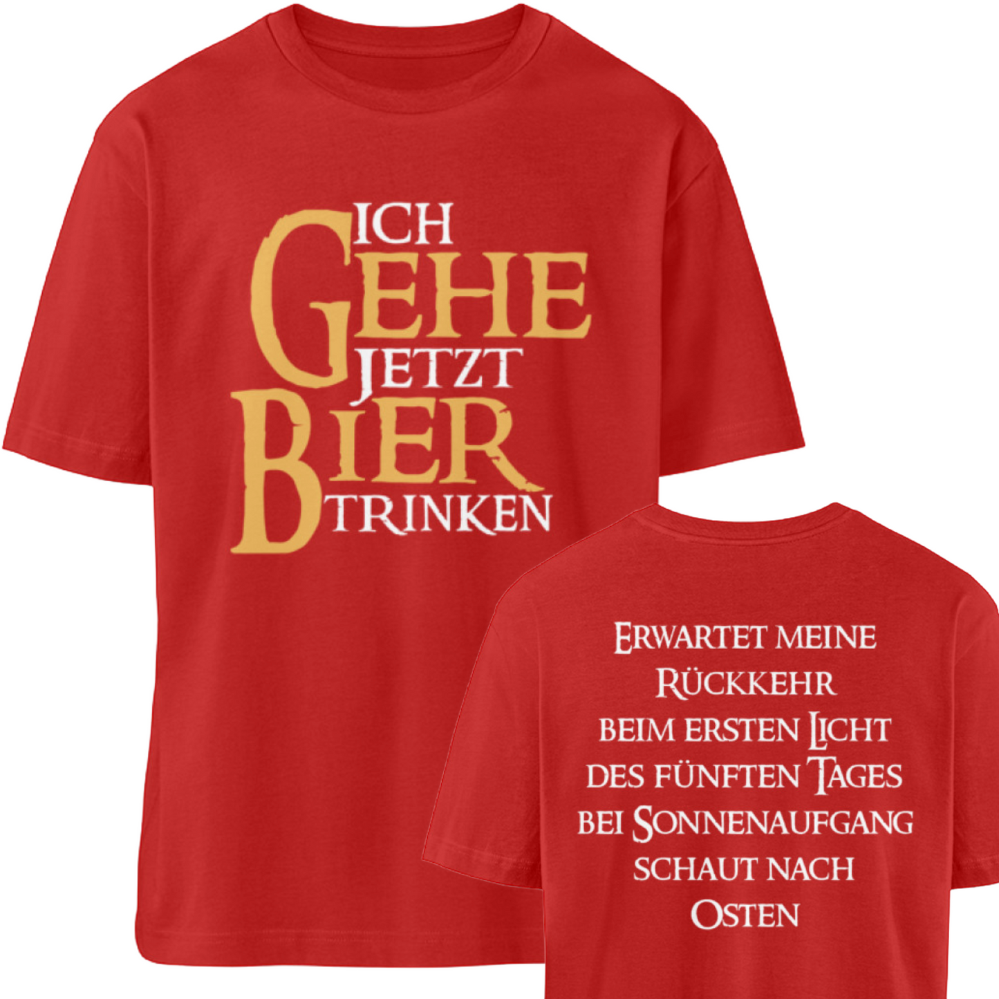 Ich gehe jetzt Bier trinken - Relaxed Shirt 🌱