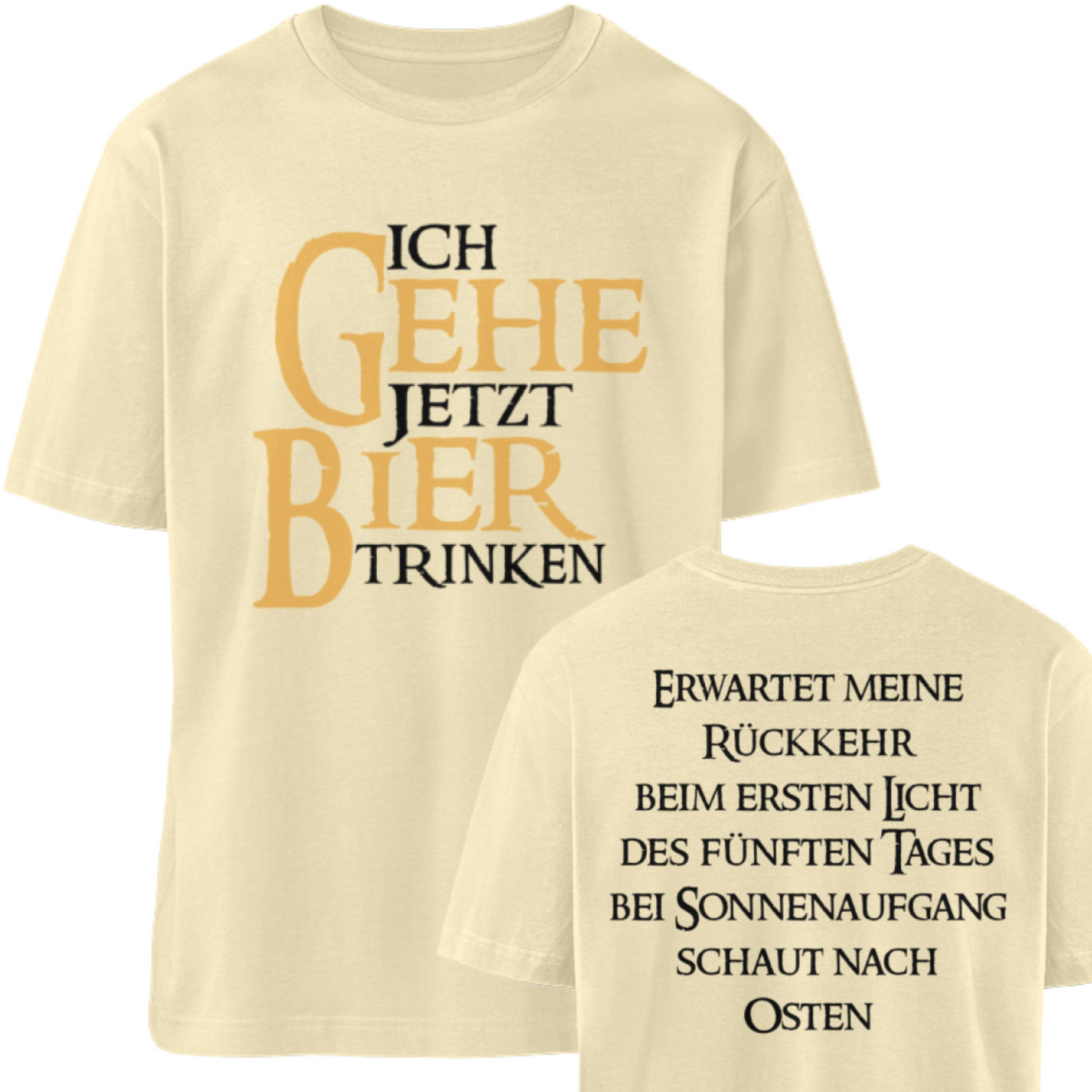 Ich gehe jetzt Bier trinken - Relaxed Shirt 🌱