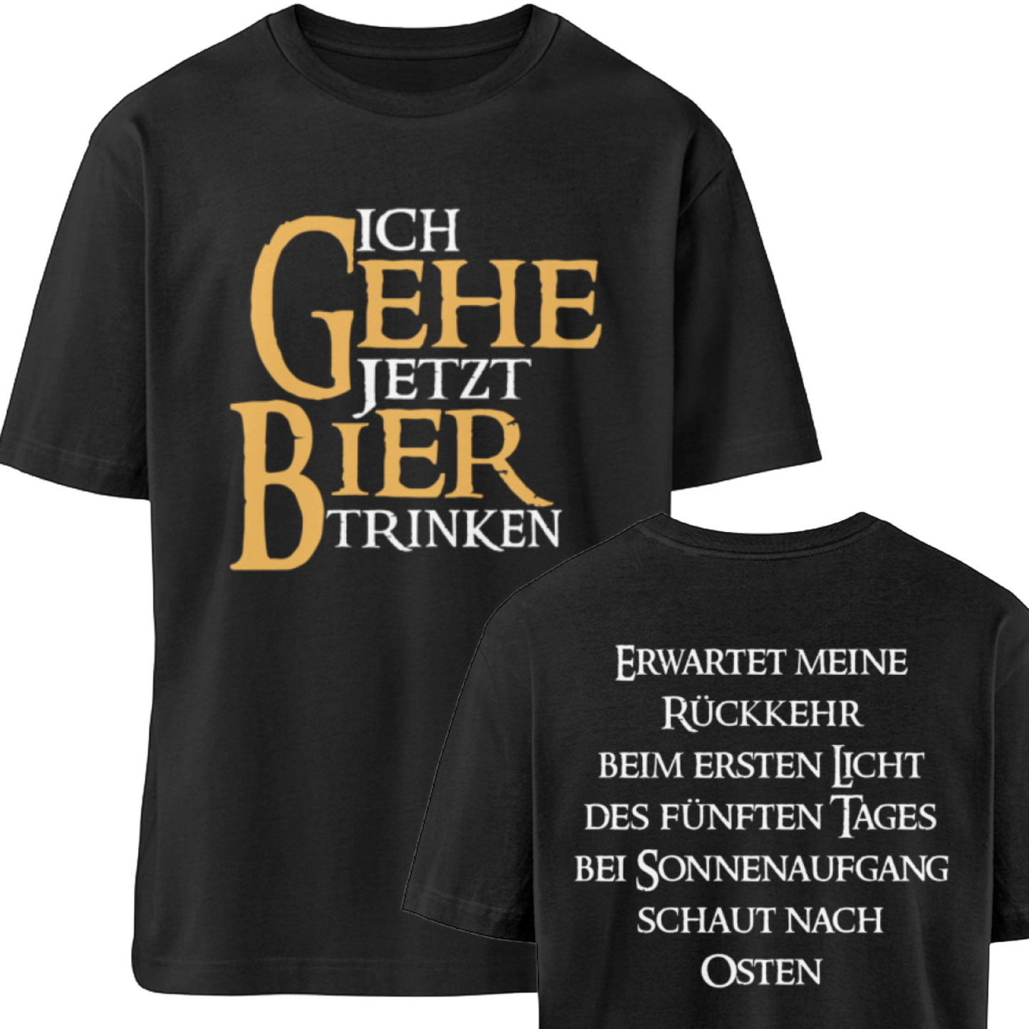 Ich gehe jetzt Bier trinken - Relaxed Shirt 🌱