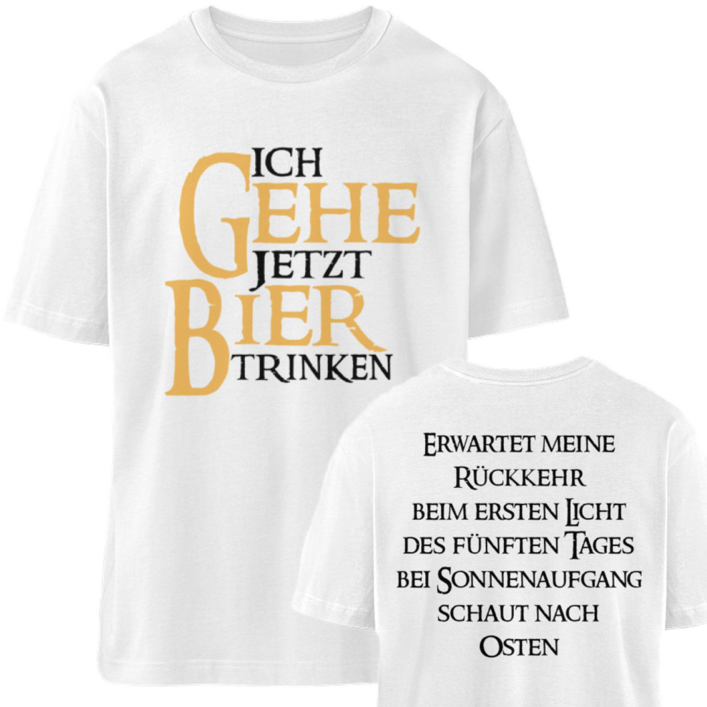 Ich gehe jetzt Bier trinken - Relaxed Shirt 🌱