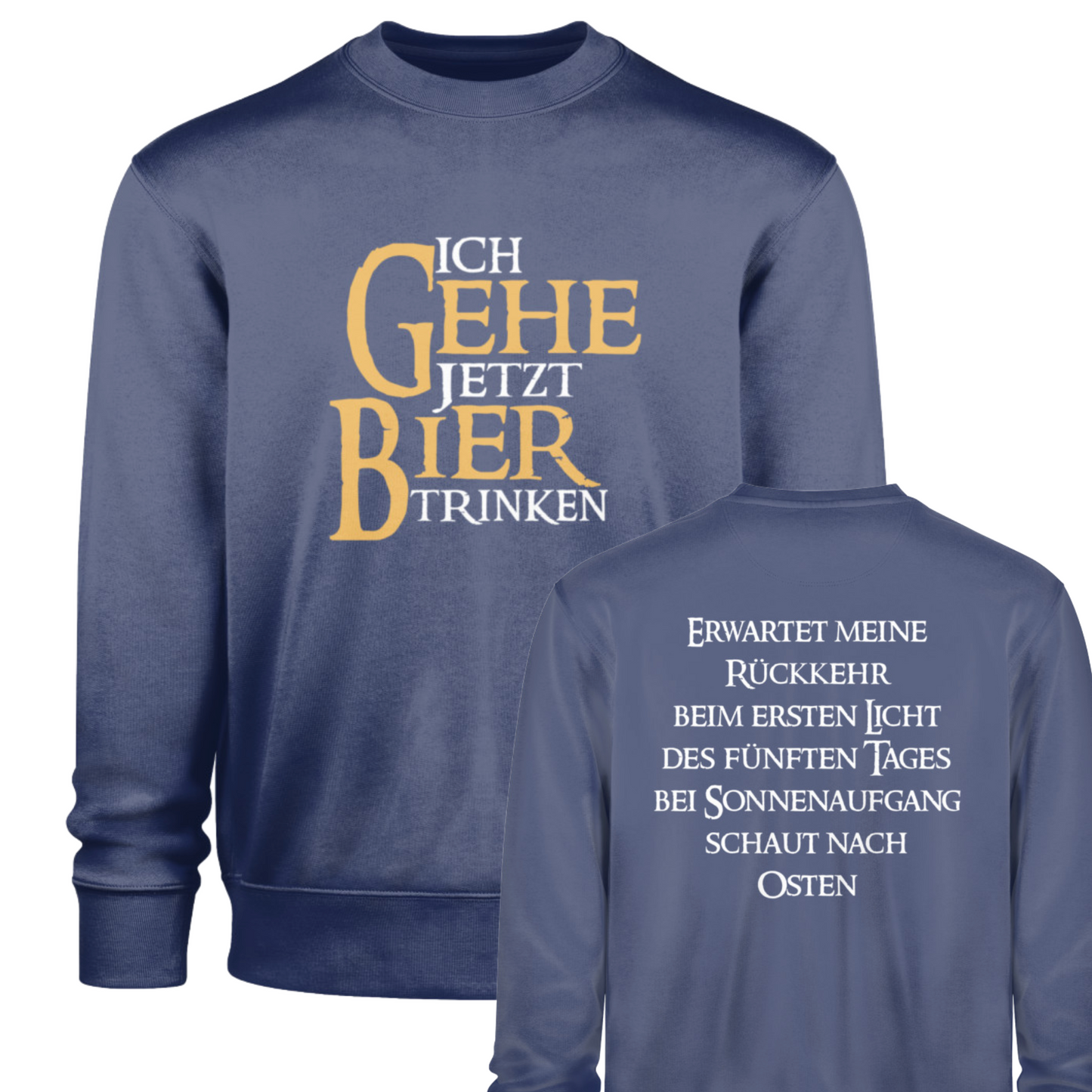 Ich gehe jetzt Bier trinken  - Premium Sweatshirt 🌱