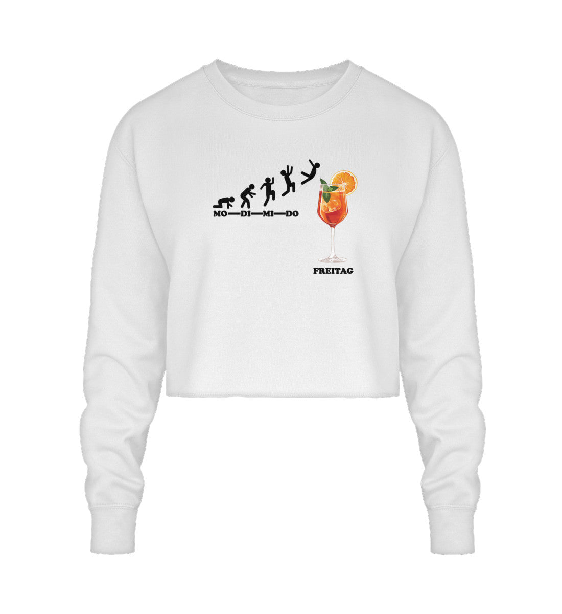 Endlich Freitag - Aperol  - Crop Sweatshirt