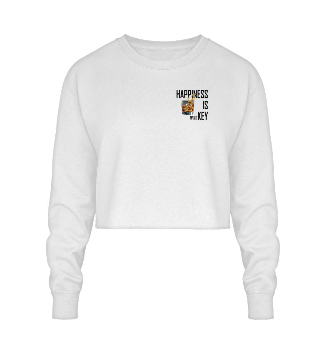 Happiness is Whiskey - Crop Sweatshirt