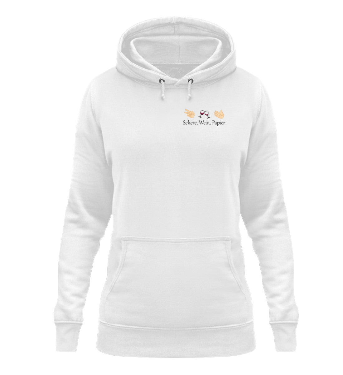 Schere, Wein, Papier - Damen Hoodie