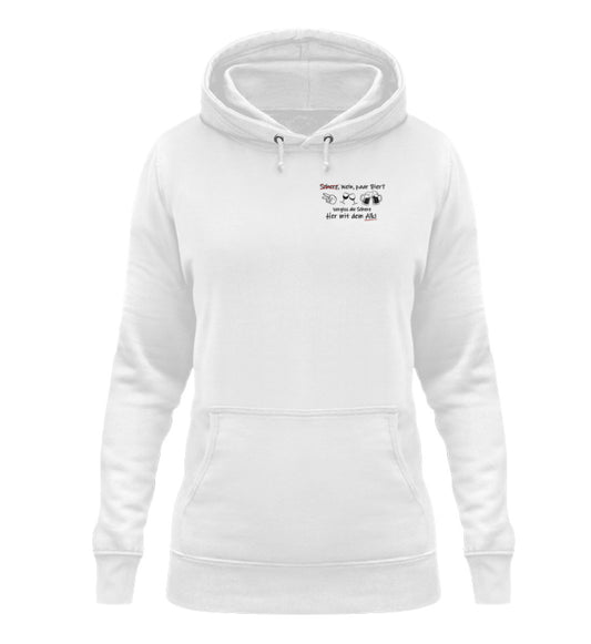 Schere, Wein, paar Bier? - Damen Hoodie