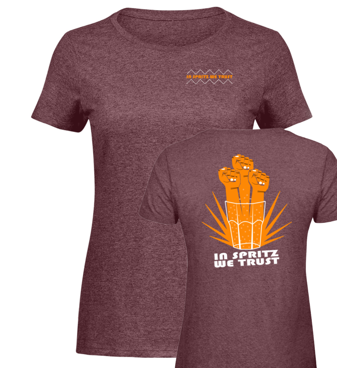 In Spritz we trust - Damen Melange Shirt