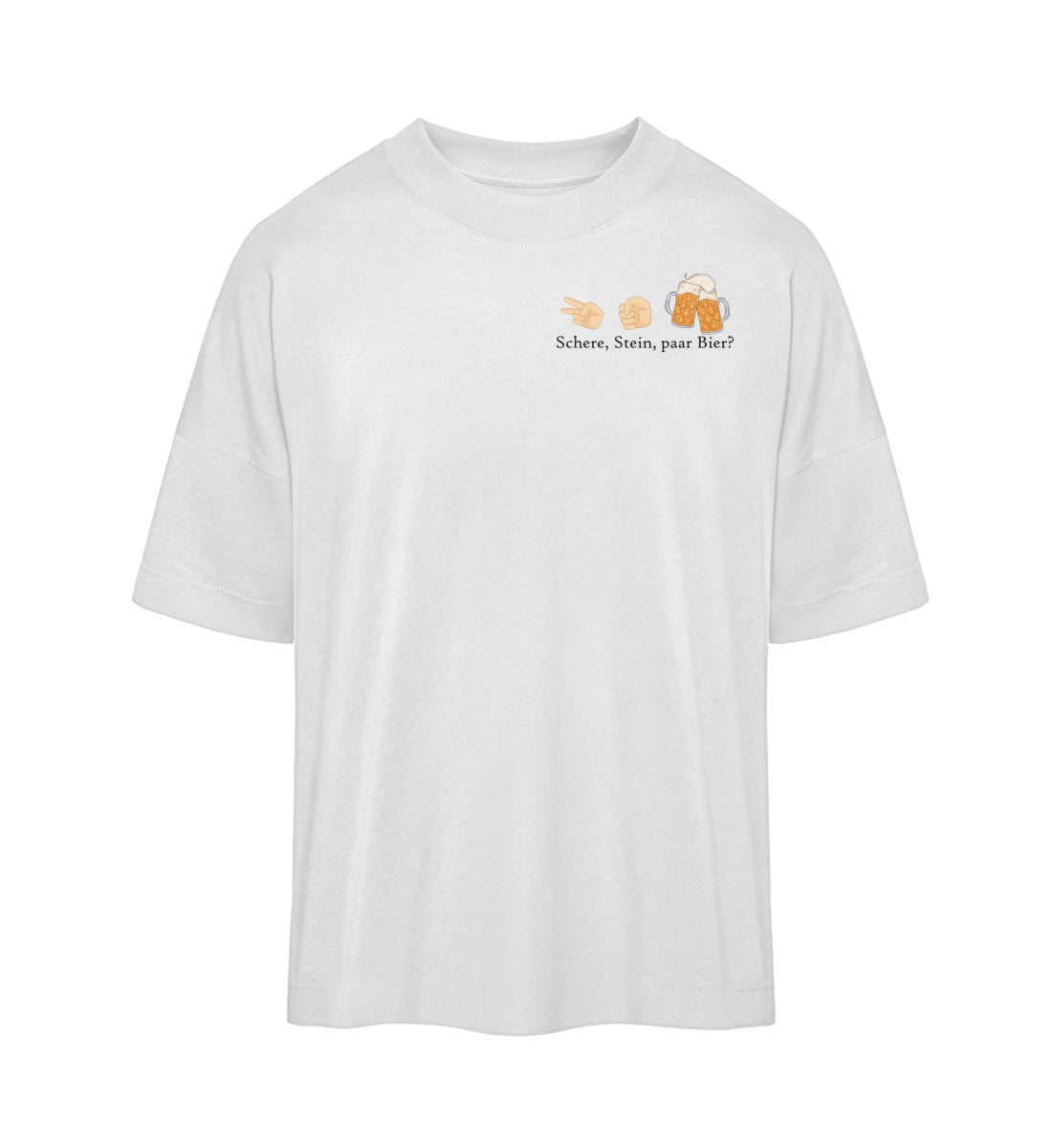 Schere, Stein, paar Bier? - Premium Oversized Shirt 🌱