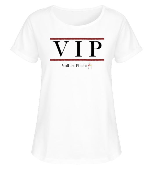 VIP Wein - Damen RollUp Shirt