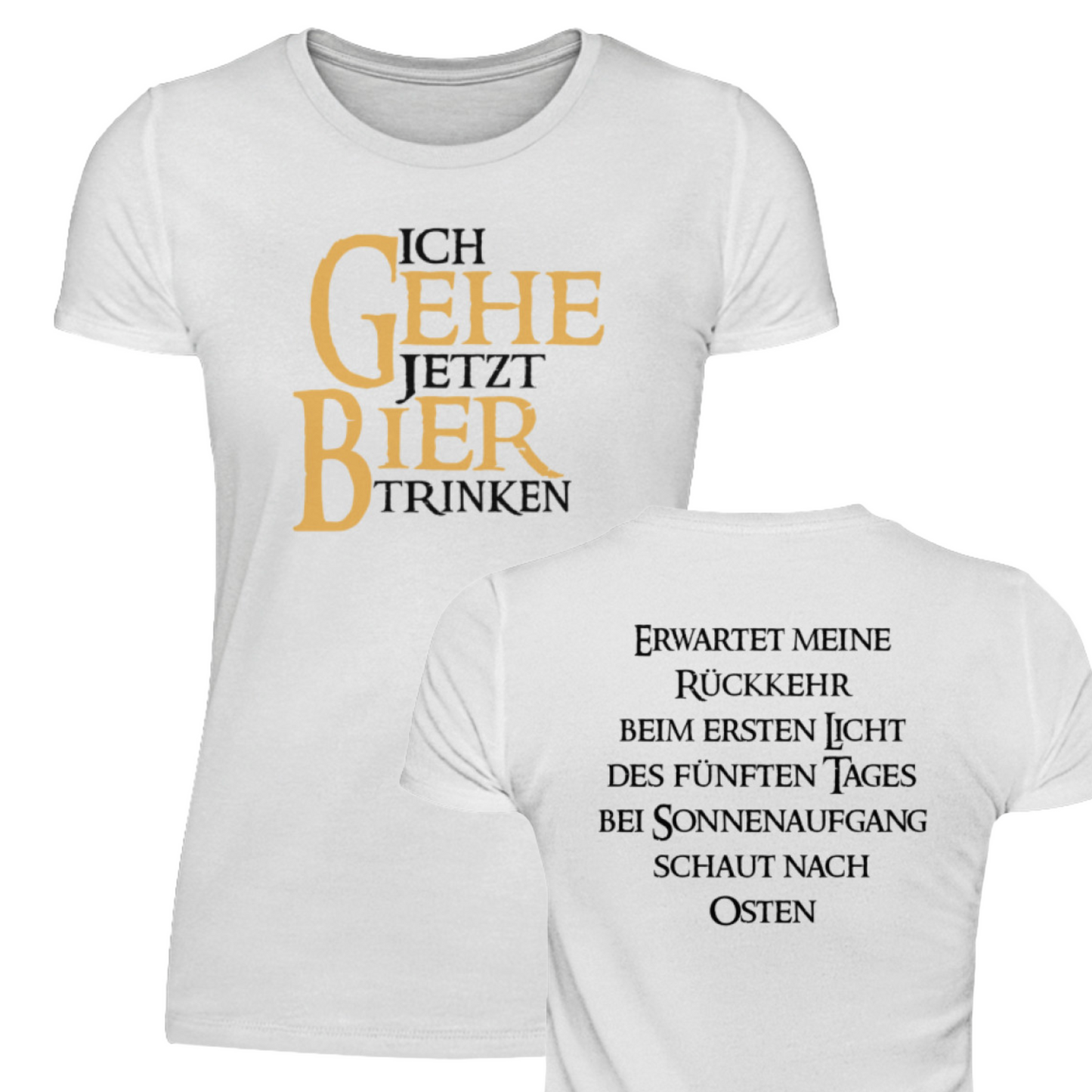 Ich gehe jetzt Bier trinken  - Damenshirt