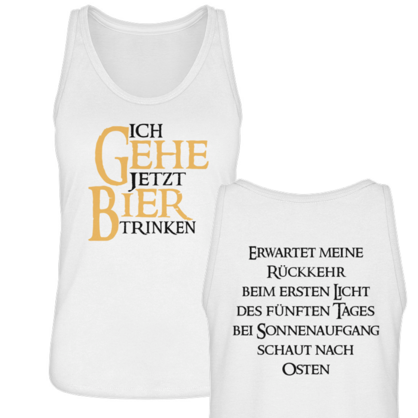 Ich gehe jetzt Bier trinken - Damen Tanktop 🌱