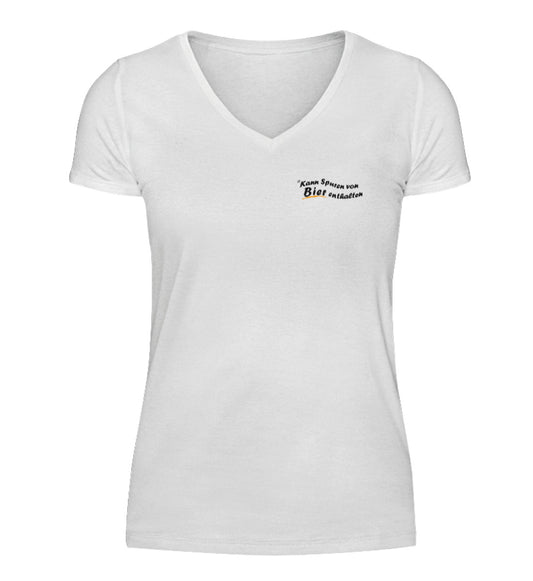 Kann Spuren von Bier enthalten - V-Neck Damenshirt