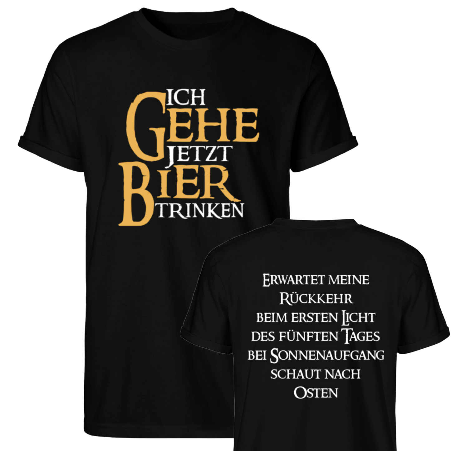 Ich gehe jetzt Bier trinken  - Herren RollUp Shirt