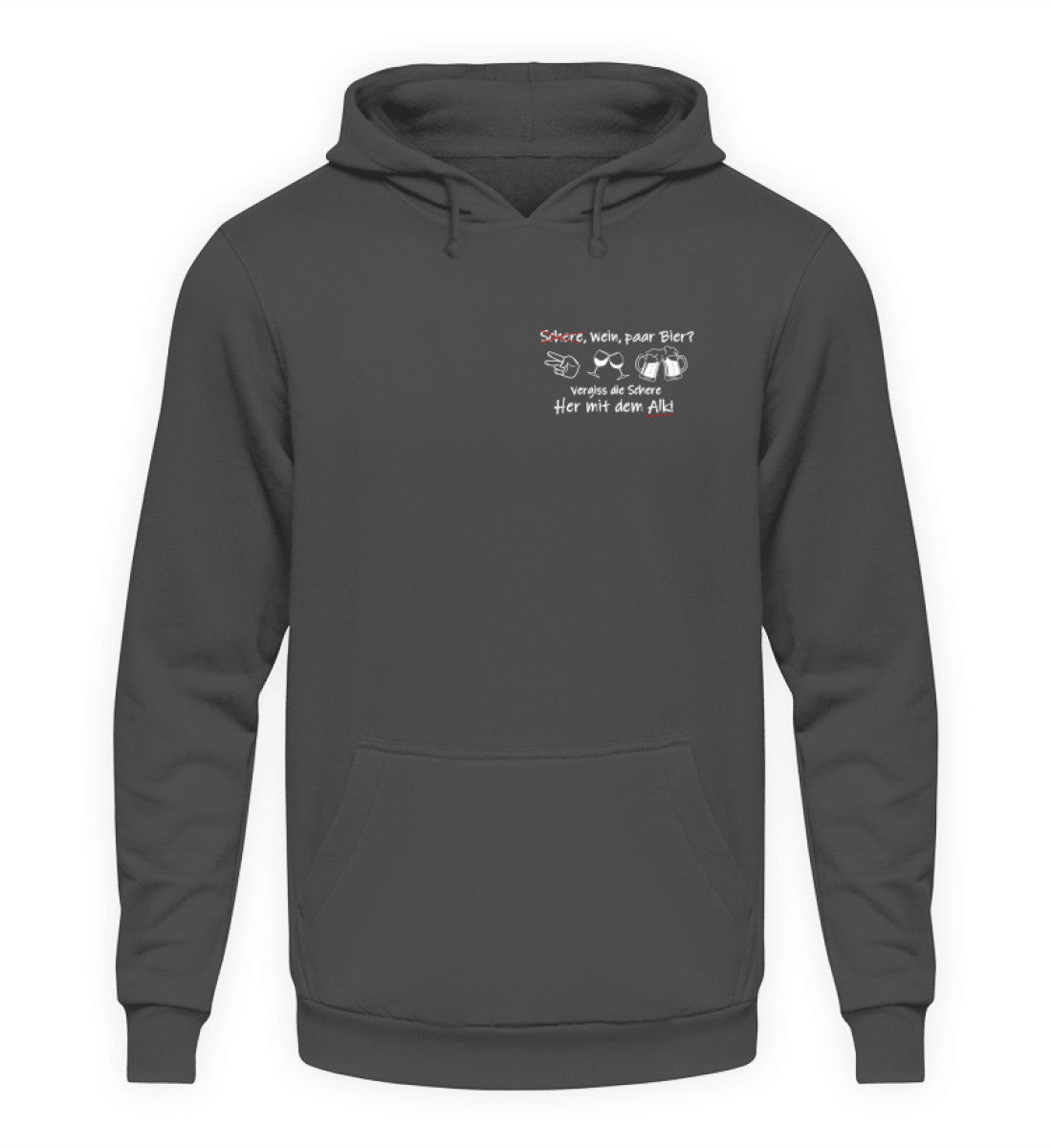 Schere, Wein, paar Bier? - Hoodie