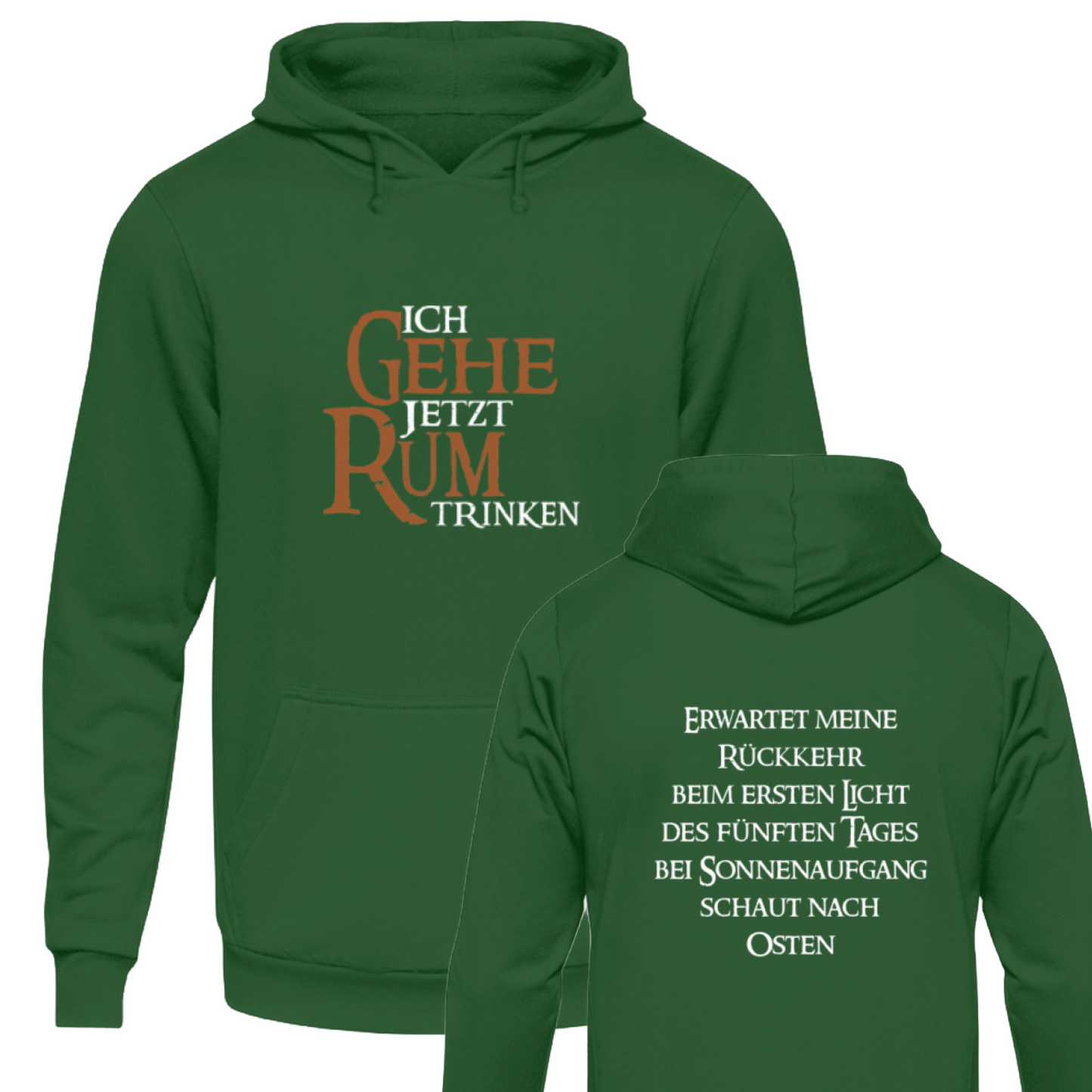 Ich gehe jetzt Rum trinken - Hoodie