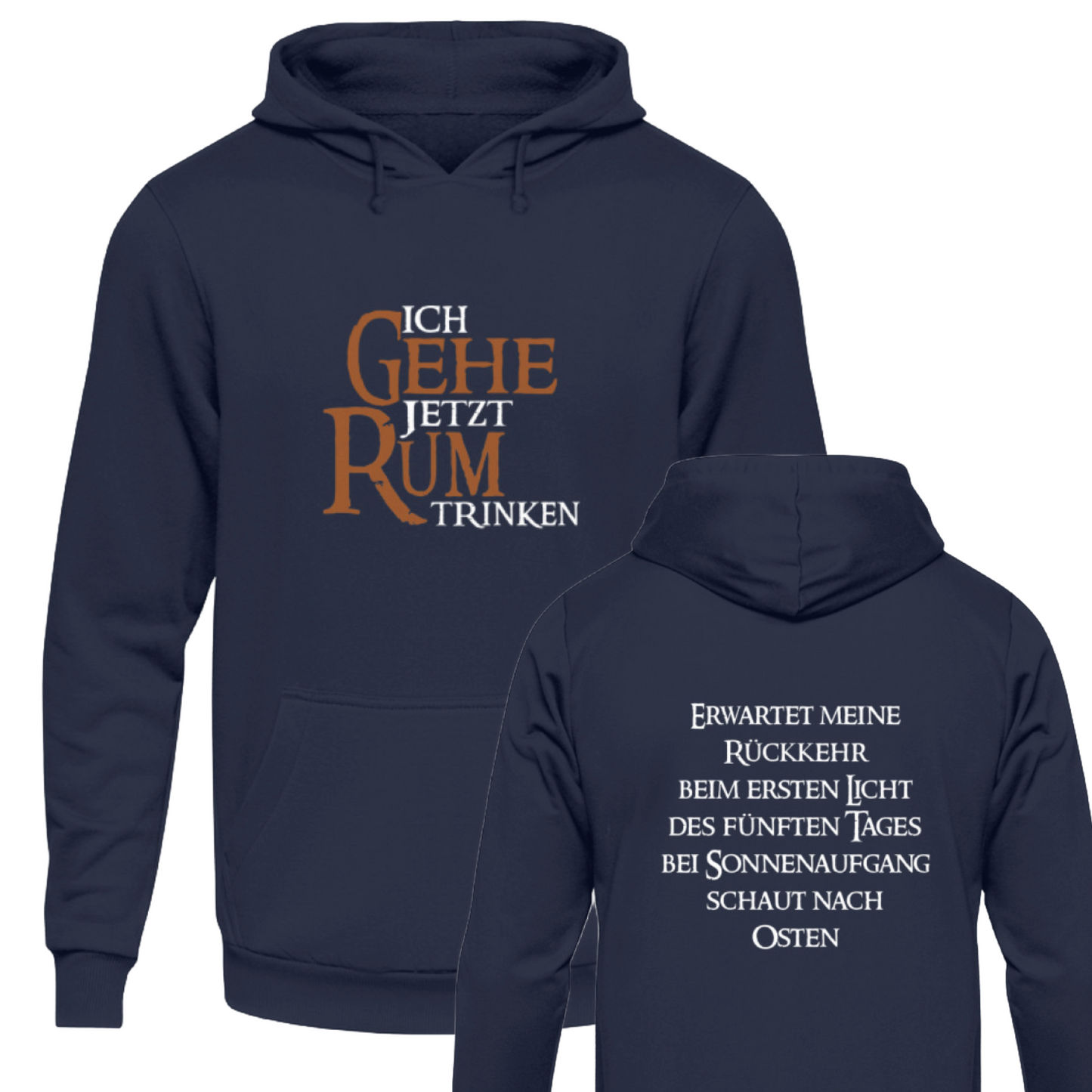 Ich gehe jetzt Rum trinken - Hoodie