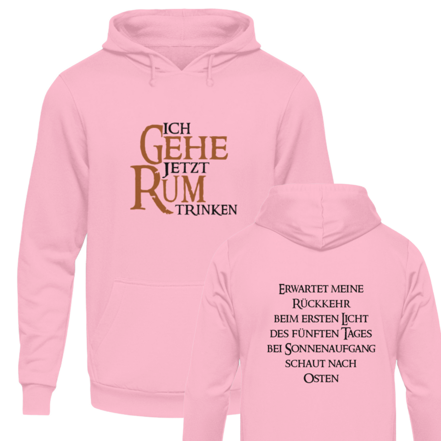 Ich gehe jetzt Rum trinken - Hoodie